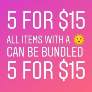 SALE!!!  5 for $15 <<All those marked with 🌞🌞>>